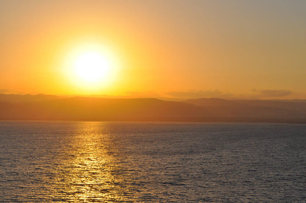 Scenic view of the Dead Sea in Jordan