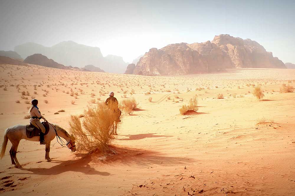 Horseback riding adventure in Jordan