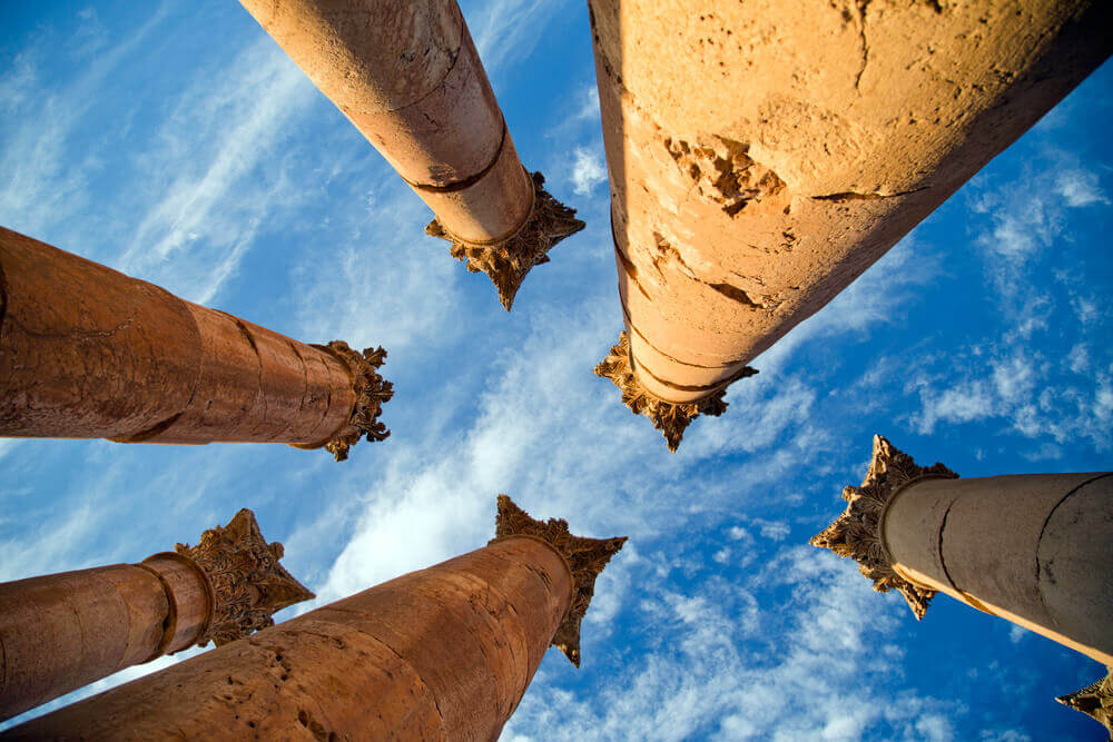 Exploring Jerash ruins in Jordan